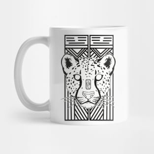 Leopard White Tribe Mug